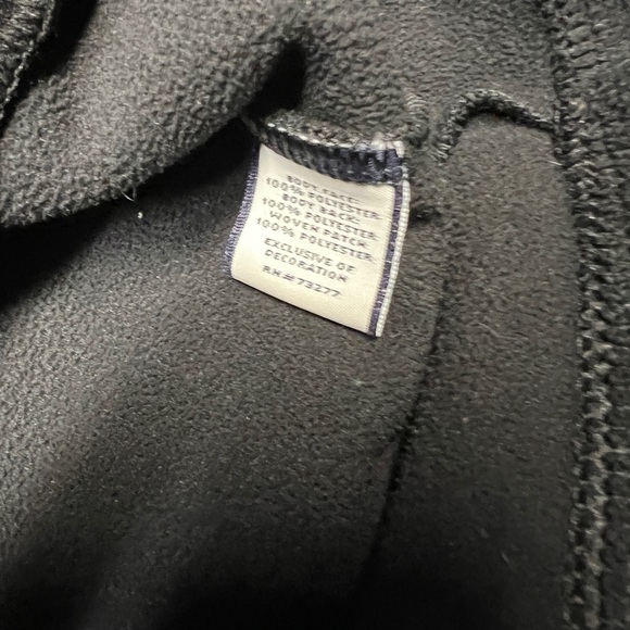 Fila Sport Women's Large Black Fleece Jacket Full Zip High Neck Long Sleeve‎ EUC - Picture 6 of 6